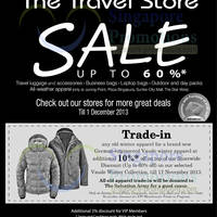 Featured image for (EXPIRED) The Travel Store SALE Up To 60% Off 25 Oct – 1 Dec 2013