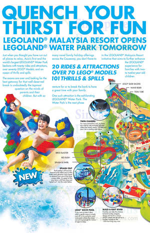 Featured image for Legoland Water Park Opening Promotion Offers 20 Oct – 31 Dec 2013