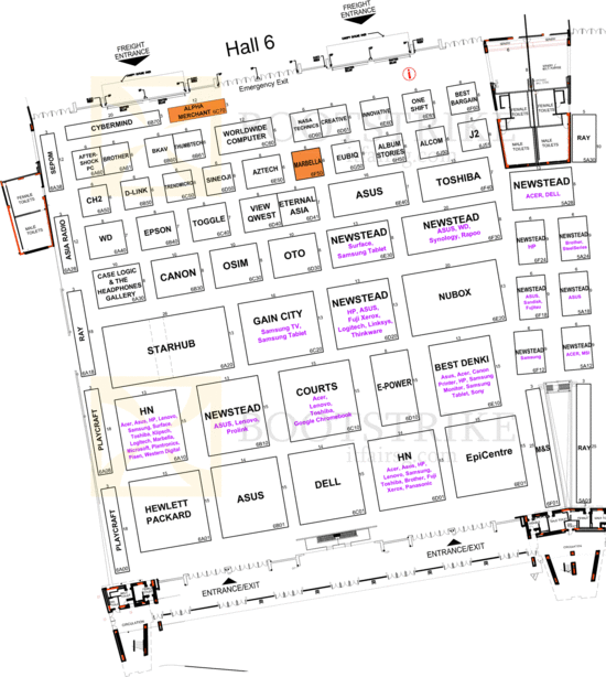 21 Nov Floor Plan Map Hall 6, SITEX 2013
