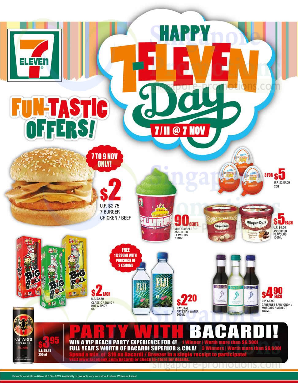 7 Eleven 6 Nov 2013 7 Eleven 7 11 Day Promo Offers 7 Nov 2013 