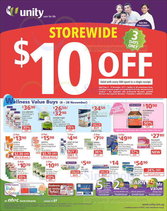 8 Nov 10 Dollar Off With Every 80 Dollar Spent, Wellness Value Buys