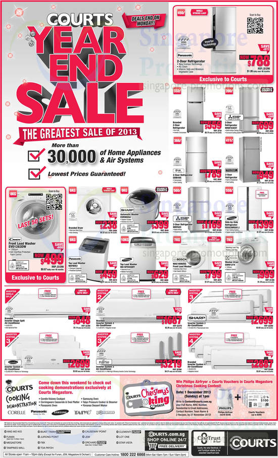 Appliances, Fridges, Washers, Mitsubishi, LG, Samsung, Sharp, Candy, Panasonic, Bosch, Electrolux