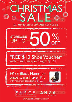 Featured image for (EXPIRED) Black Hammer & Anna Black Up to 50% OFF SALE 25 Nov – 29 Dec 2013