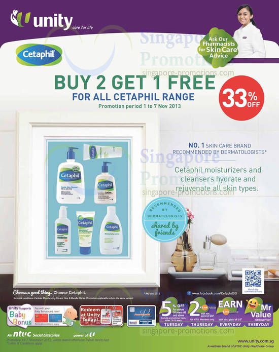 Cetaphil Buy 2 Get 1 Free