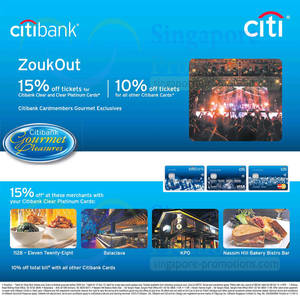 Featured image for ZoukOut 10% Off Tickets For Citibank Cardmembers 10 Nov 2013