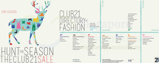 Club 21 End of Season Participating Stores
