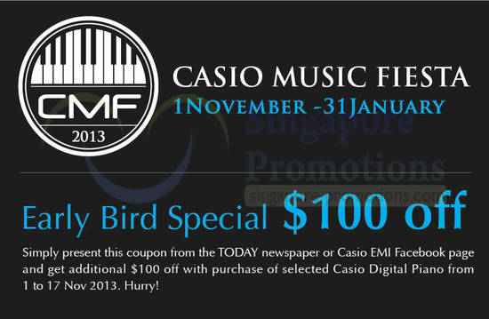 Early Bird Special Coupon