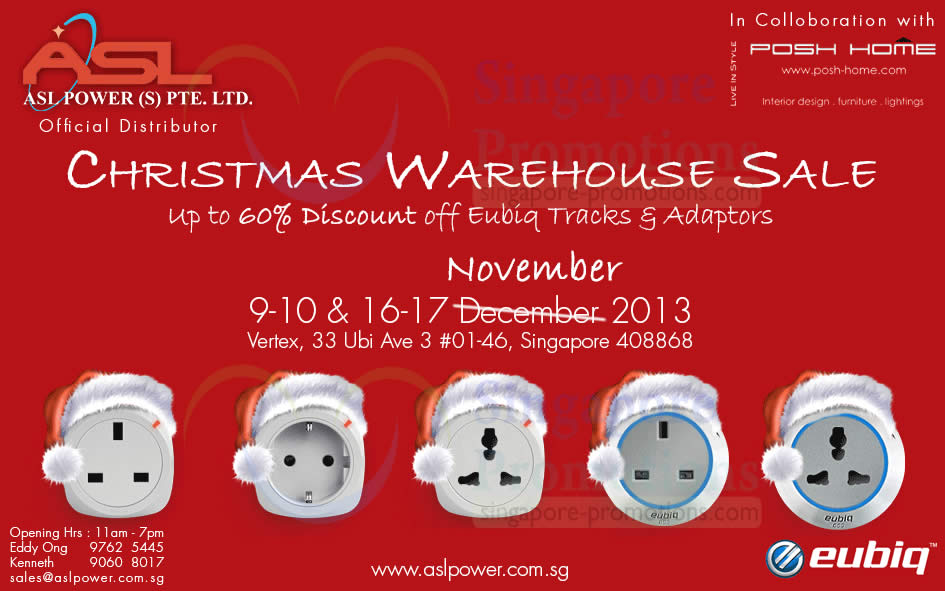 Featured image for Eubiq Up To 60% OFF Warehouse SALE (Weekends Only) 9 - 17 Nov 2013