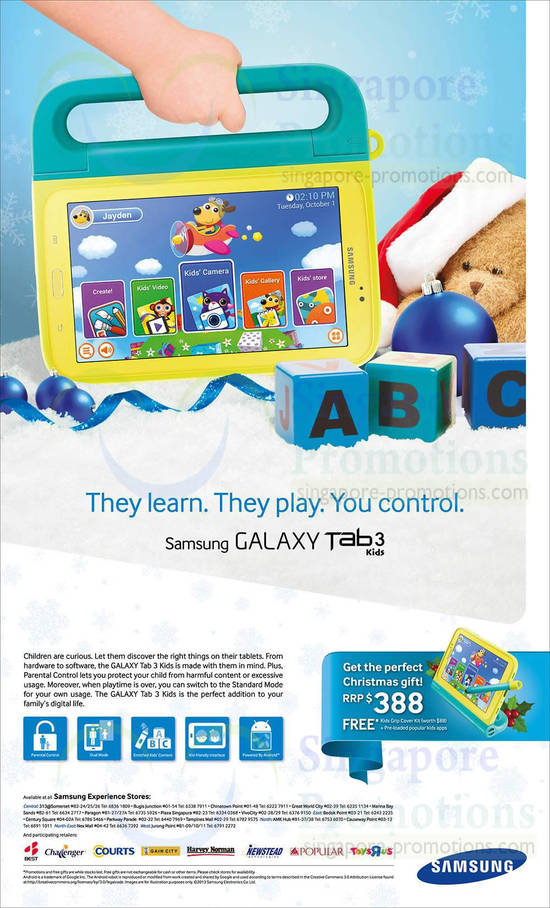 Galaxy Tab 3 Features, Free Gifts