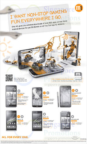 Featured image for (EXPIRED) M1 Smartphones, Tablets & Home/Mobile Broadband Offers 16 – 22 Nov 2013