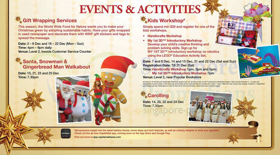 IMM Events n Activities, Gift Wrapping, Kids Workshop, Walkabout