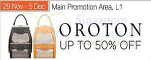 Featured image for (EXPIRED) Oroton Handbags Up to 50% OFF @ Isetan Scotts 29 Nov – 5 Dec 2013