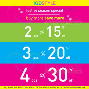 Featured image for (EXPIRED) KidStyle 15% Off With 2pcs Purchase Promo 15 Nov 2013