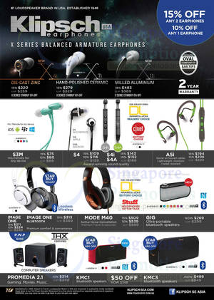 Featured image for (EXPIRED) Klipsch Audio Products Promo Offers @ Chevron House 18 – 20 Nov 2013
