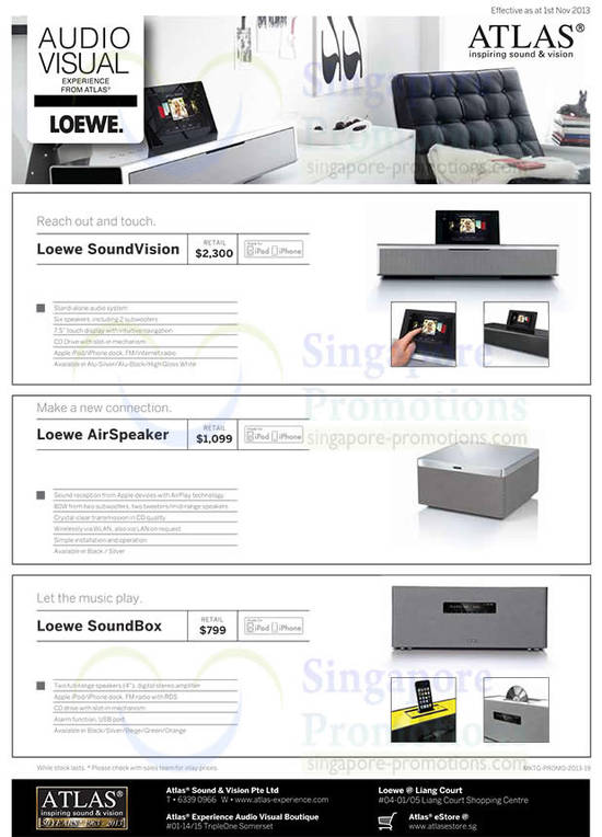 Loewe SoundVision, AirSpeaker, SoundBox