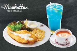 Featured image for (EXPIRED) Manhattan Fish Market 58% Off Fish ‘n Chips Dory Lite, Soup of the Day Lite & Mocktail 6 Nov 2013