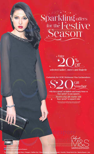 Featured image for (EXPIRED) Marks & Spencer 20% Off Selected Items Promo 29 Nov 2013