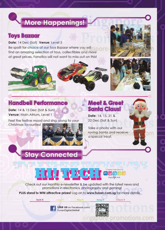 More Happenings Toys Bazaar, Handbell Performance, Meet n Greet Santa Claus, Stay Connected