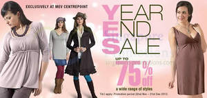 Featured image for (EXPIRED) Mothers en Vogue Up To 75% OFF SALE @ Centrepoint 22 Nov – 31 Dec 2013