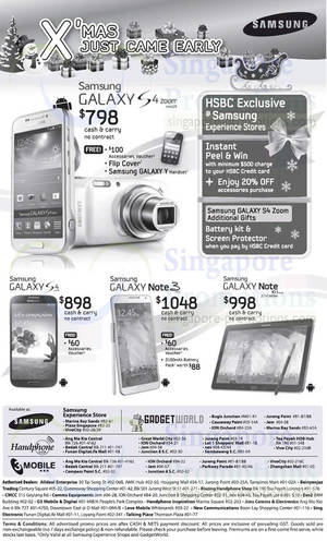 Featured image for Samsung Galaxy Smartphones No Contract Price List 30 Nov 2013