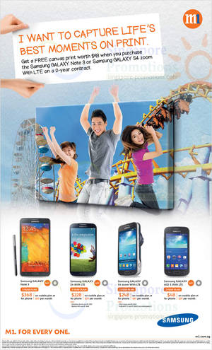 Featured image for (EXPIRED) M1 Smartphones, Tablets & Home/Mobile Broadband Offers 9 – 15 Nov 2013