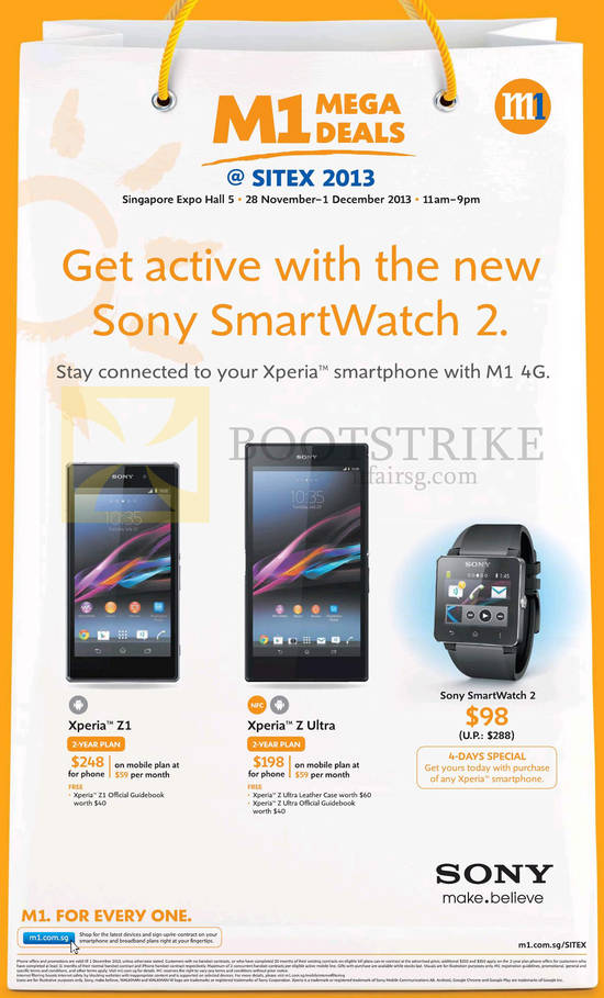 Sony Xperia Z1, Xperia Z Ultra, Smartwatch 2