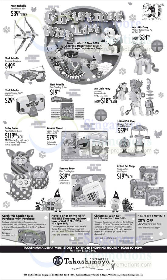 Takashimaya Christmas 1 Nov 2013