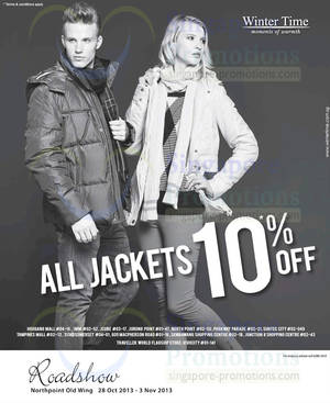 Featured image for (EXPIRED) Winter Time 10% OFF All Jackets Promo 2 Nov 2013