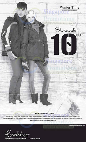 Featured image for (EXPIRED) Winter Time 10% Off Storewide Promo 8 Nov 2013
