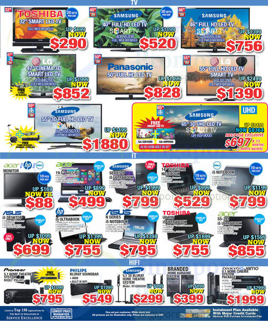 10 Jan TVs, Notebooks, Hifis, Toshiba, Samsung, LG, Panasonic, Acer, Dell, Asus, HP, Toshiba, Pioneer, Onkyo