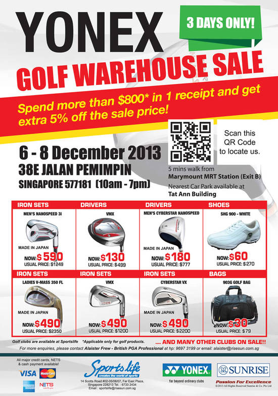 5 Dec Golf Items Iron Sets, Drivers, Shoes, Bags