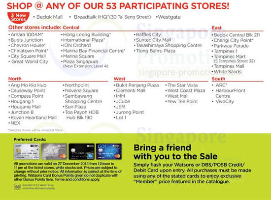 53 Participating Stores, Bring a Friend