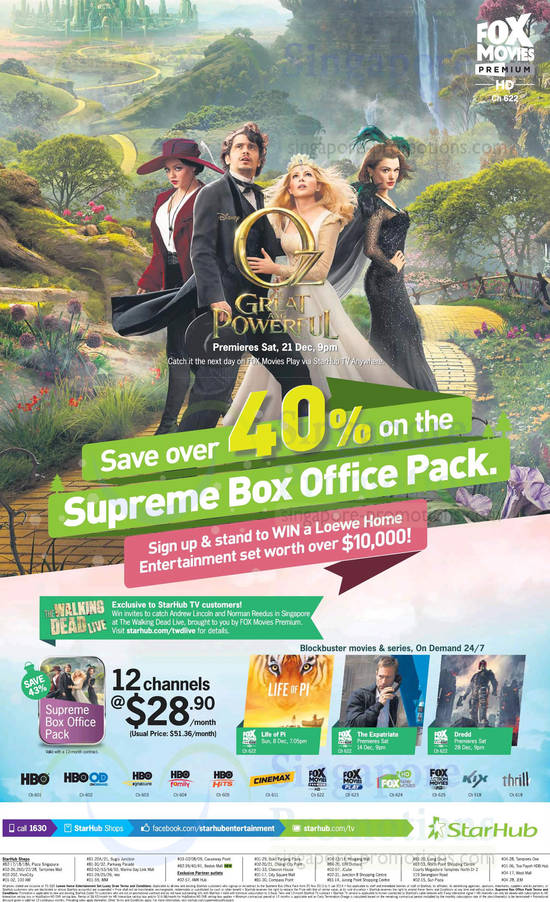 8 Dec Cable TV Supreme Box Office Pack