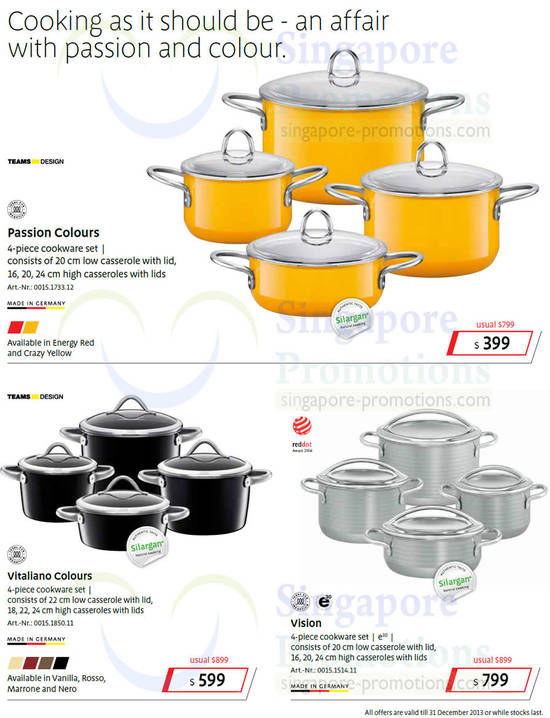 Cookware Set Passion Colours, Vitaliano, Vision