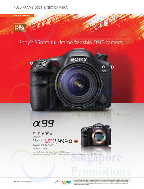 DSLR Digital Camera SLT-A99V