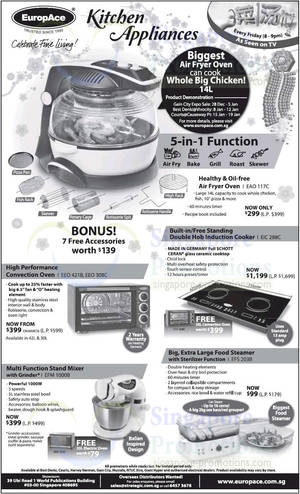 Featured image for Europace Kitchen Appliances Promo Offers 30 Dec 2013