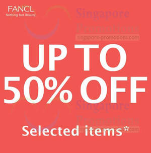 Featured image for (EXPIRED) Fancl Up To 50% OFF Promo 27 Dec 2013