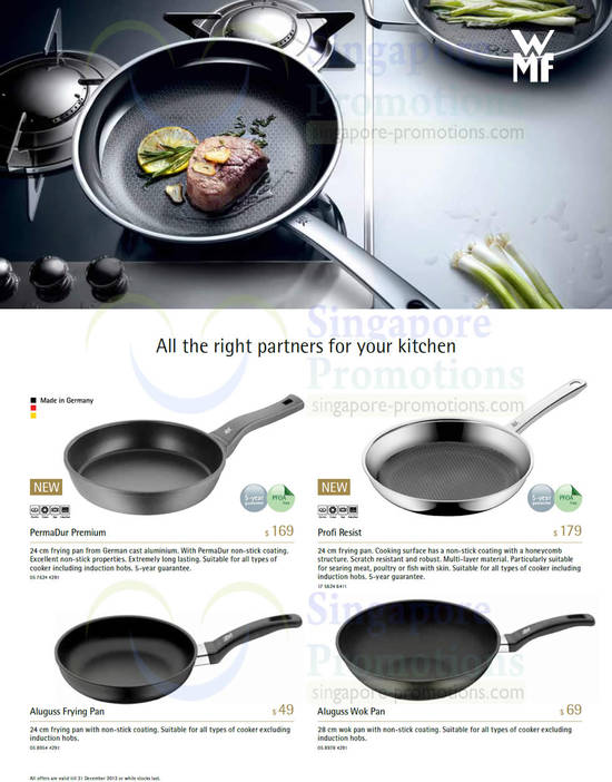 Frying Pan PermaDur Premium, Profi Resist, Aluguss, Aluguss Wok Pan