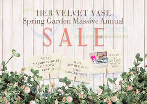 Featured image for Her Velvet Vase Massive Annual SALE @ Marriott Hotel 28 Dec 2013