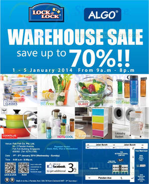 Featured image for (EXPIRED) Lock & Lock Warehouse SALE Up To 70% OFF @ Foh Foh Building 1 – 5 Jan 2014