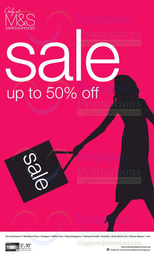 Featured image for (EXPIRED) Marks & Spencer SALE (Further Reductions) @ Islandwide 20 Dec 2013