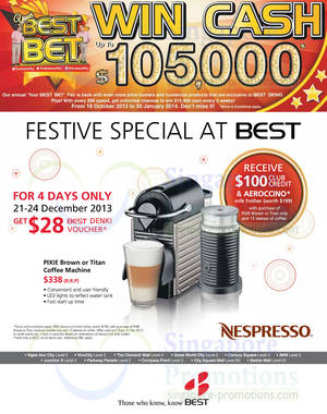 Featured image for (EXPIRED) Best Denki TV, Home Appliances & Coffee Machine Offers 21 – 23 Dec 2013