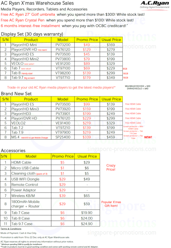 Price List Display Set, Brand New, Accessories