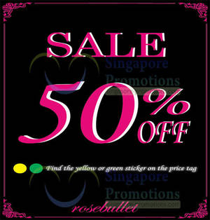 Featured image for (EXPIRED) Rosebullet Up To 50% OFF SALE 2 Dec 2013