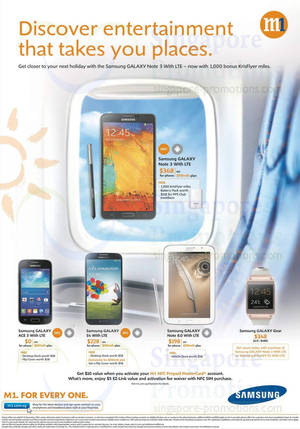 Featured image for (EXPIRED) M1 Smartphones, Tablets & Home/Mobile Broadband Offers 7 – 13 Dec 2013