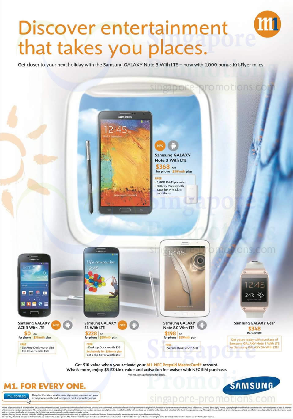 Featured image for M1 Smartphones, Tablets & Home/Mobile Broadband Offers 7 - 13 Dec 2013