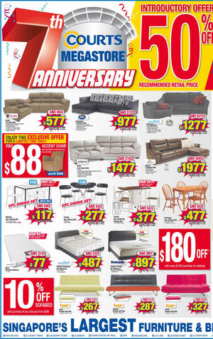 Featured image for Courts Megastore 7th Anniversary Offers 30 Nov – 1 Dec 2013