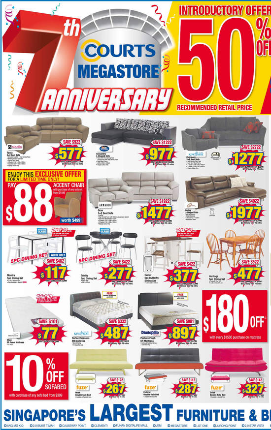 Sofa Sets, Dining Sets, Mattresses, Sofa Beds