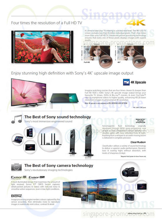 Sony Sound Technology, Camera Technology