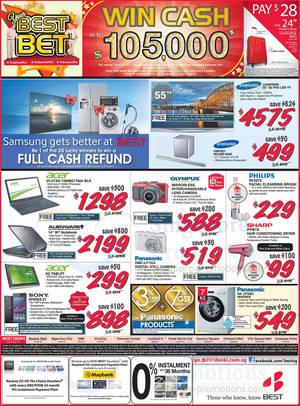 Featured image for (EXPIRED) Best Denki TV, Notebooks, Digital Cameras & Other Electronics Offers 27 – 30 Dec 2013